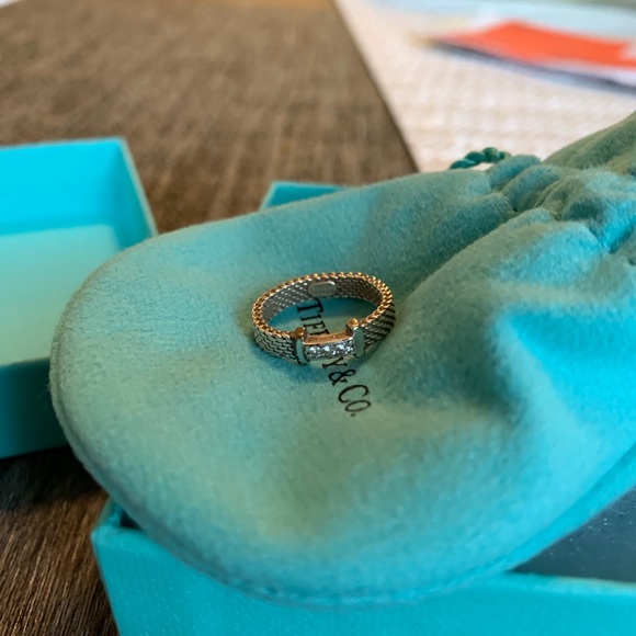 Tiffany & Co Mesh ring size 4.5
